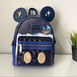 Mickey Mouse: The Main Attraction Loungefly Mini Backpack – Peter Pan's Flight